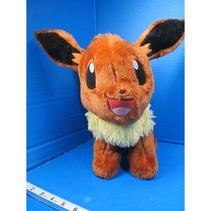 Build A Bear Pokemon Eevee Plush Stuffed Animal With Sound BAB 16" Stuffie
